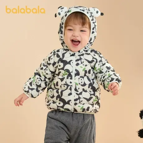 巴拉巴拉儿童轻薄羽绒服连帽男女童冬季童装2025新款图片