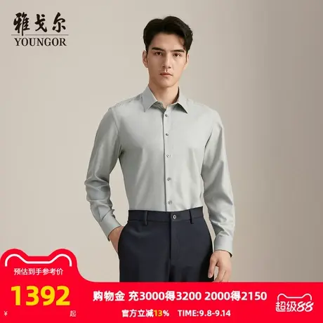【商场同款】雅戈尔男士长袖衬衫秋季新款官方商务休闲长袖衬衫男商品大图