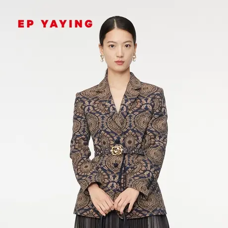 [民族系列]EP雅莹女装 原创刺绣重工收腰西装外套 商场同款1136A商品大图