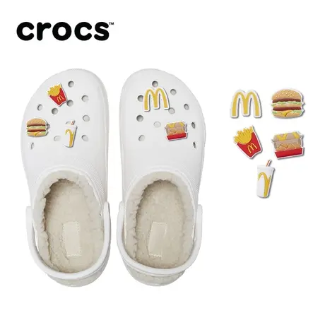 Crocs卡骆驰创意搭配DIY套装 麦当劳套装厚底云朵暖棉洞洞鞋商品大图