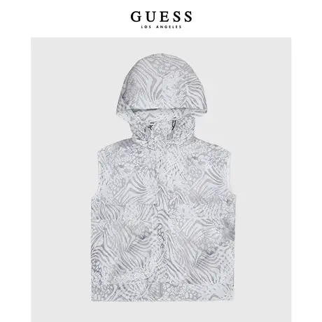 GUESS 女士无袖连帽马甲-V2GL01WO07Q商品大图