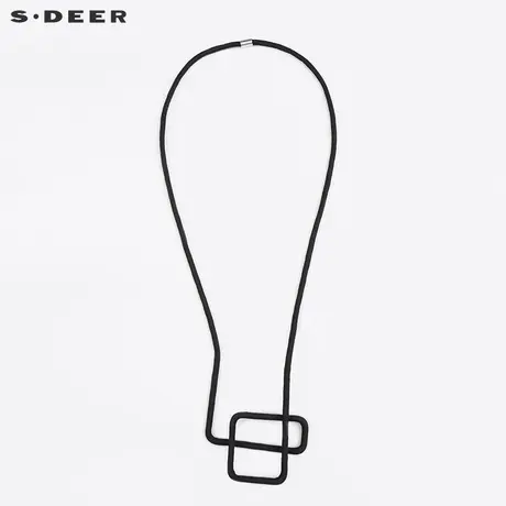 sdeer圣迪奥女装2017秋装新品现代感简约设计装饰项链S16184386😆图片