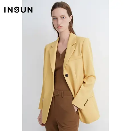 INSUN恩裳春季H型上衣都市风格西装图片
