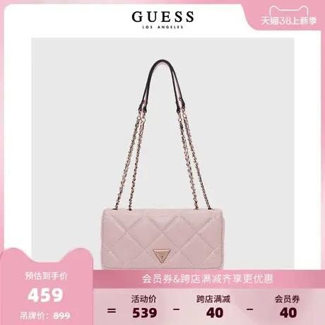 【38上新季】GUESS新款女单肩包菱格链条包小方包手提包商品大图