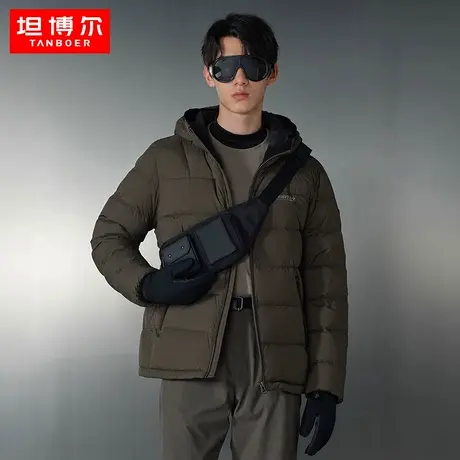 【商场同款】坦博尔2022年新款男士羽绒服短款秋冬外套TA331335图片