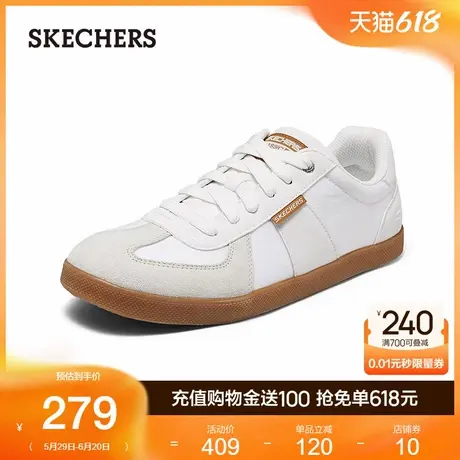 Skechers斯凯奇男鞋2025夏季新款运动板鞋休闲鞋百搭德训鞋小白鞋商品大图