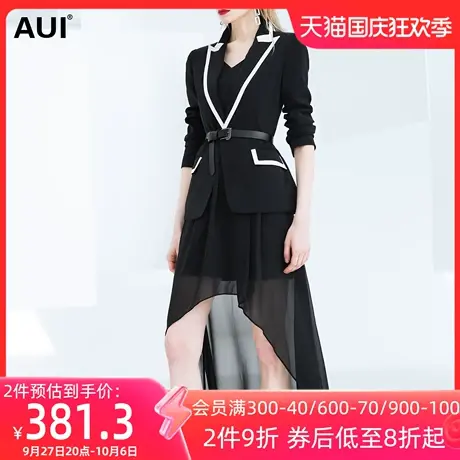 设计感高级黑白撞色小西装外套女2022春装新款欧洲站小众修身西服图片