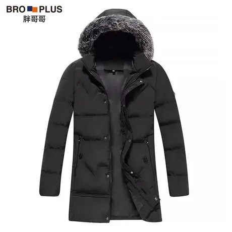 胖哥哥大码棉衣男中长款外套加厚宽松冬季加肥加大棉服胖子棉袄男商品大图