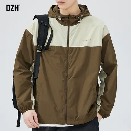 男士速干运动外套男夏季港风2023新款拉链开衫薄款夹克钓鱼服男款商品大图