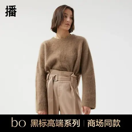 播黑标高端系列圆领针织衫女商场同款基础款内搭毛衣BDQ4SD1704图片