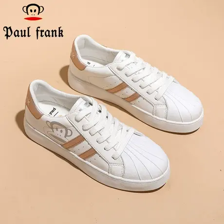 大嘴猴女鞋厚底增高2023年春季新款春秋白色休闲鞋百搭鞋子女板鞋商品大图