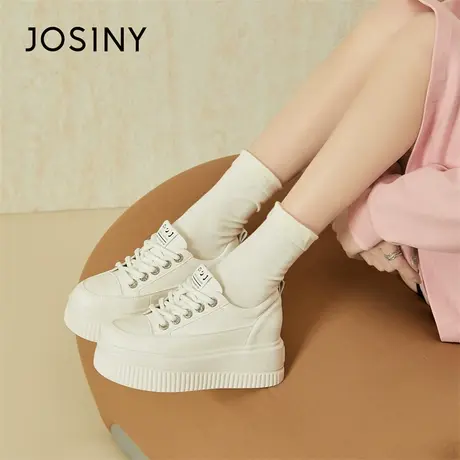 Josiny/卓诗尼板鞋2024新款春季爆款轻便百搭平底显腿长休闲鞋子商品大图