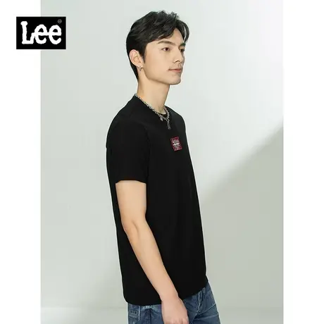 Lee商场同款101+21春夏新品多色纯棉短袖T恤男潮流L438774DR图片