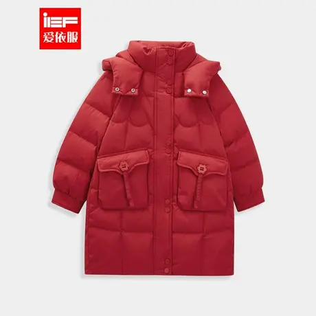 MINIIEF【爱依服童装】2025冬季新款韩版洋气保暖羽绒中长外套商品大图