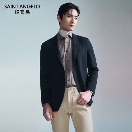 【运动西服】报喜鸟秋季新款男士商务休闲运动便西上衣单西外套男图片