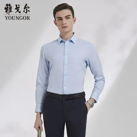 雅戈尔奥莱 CEO系列男装秋季易打理柔软长袖免烫衬衫商品大图