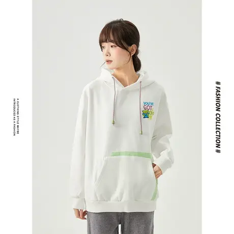 [商场同款]唐狮冬季卫衣女玩具总动员连帽小细节时尚青春少女个图片
