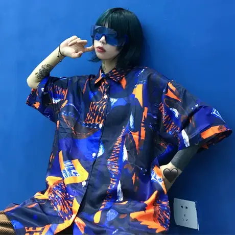 vetiver衬衫女短袖宽松设计感小众学生百搭很仙的上衣洋气衬衣夏图片