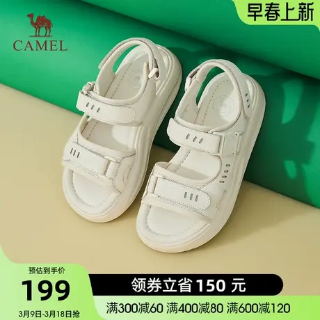 骆驼女鞋凉鞋夏季新款运动休闲潮流时尚户外气垫沙滩鞋拖鞋商品大图