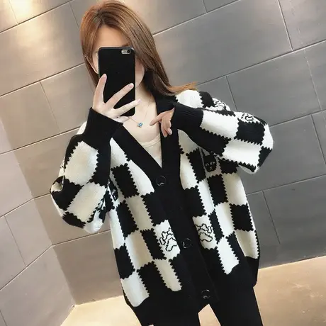 毛衣2023年新款女装秋冬季秋款秋装女士针织开衫宽松百搭外穿爆款图片