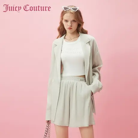 Juicy Couture橘滋春夏新款休闲裤短裤直筒裤灰调轨迹甜酷风女商品大图