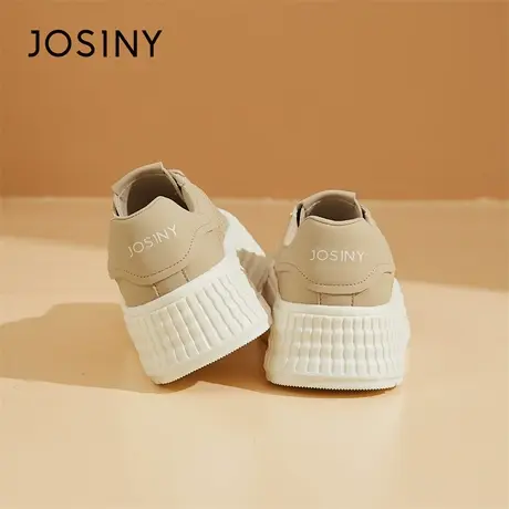 Josiny/卓诗尼板鞋女2024新款春季百搭学生通勤运动厚底休闲鞋子商品大图