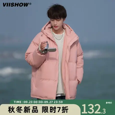 VIISHOW棉衣男冬季新款短款宽松立领加厚棉服休闲oversize外套男商品大图