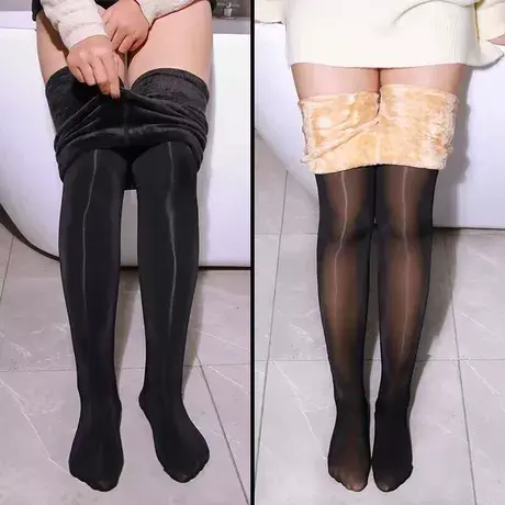 加绒加厚马油袜油亮丝滑秋冬款套装油光丝袜显瘦光滑神裤打底裤商品大图