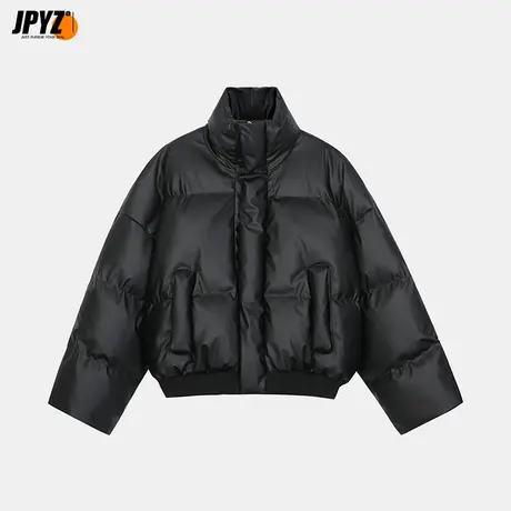 男士冬季棉服加绒加厚立领拉链口袋男生潮牌纯色百搭棉袄青年外套图片