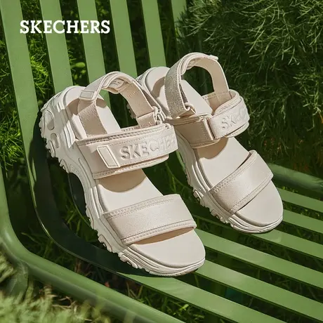 Skechers斯凯奇2024年春夏新款女子厚底漏趾凉鞋百搭外穿沙滩鞋图片