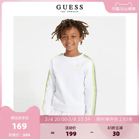 【38上新季】GUESS款小男孩经典运动风休闲卫衣图片