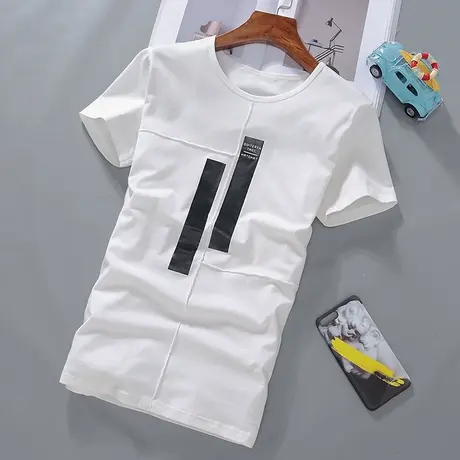 2023新款男士短袖t恤潮牌丅半袖体桖韩版潮流夏季男装棉感上衣服商品大图