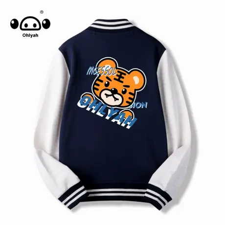 Ohlyahvintage春秋2023新款宽松百搭美式复古纯棉棒球服女ins潮商品大图