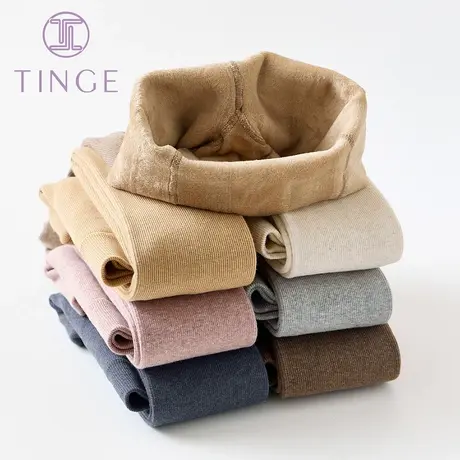 TINGE精梳棉加厚微压显瘦美腿连裤袜加绒打底裤女秋冬保暖袜子女图片