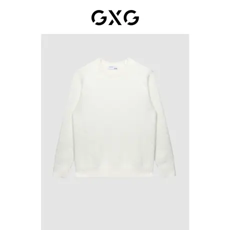 【新款】GXG男装 【生活系列】冬季灰白系列低领毛衫GC120010J商品大图