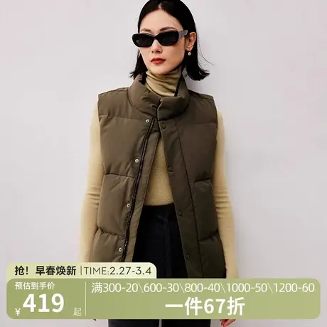 小虫山系时尚风「温柔铠甲」羽绒时髦精叠穿85鸭绒马甲外套羽绒服商品大图