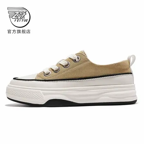 feiyue/飞跃帆布鞋女鞋秋款厚底增高休闲鞋百搭学院风板鞋786商品大图