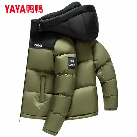 320g充绒丨鸭鸭加厚羽绒服男装短款2025年新款东北面包服潮外套HY商品大图