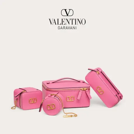 【季末优惠】华伦天奴VALENTINO女士 VLOGO SIGNATURE牛皮洗漱包商品大图