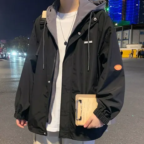 男士休闲外套2023新款春秋季韩版潮流男生棒球服工装夹克情侣上衣商品大图
