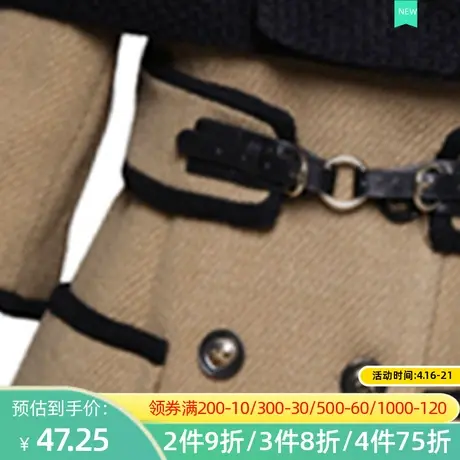 秋水伊人2020冬时尚优雅针织披肩羊毛修身保暖长袖大衣外套FR2205图片