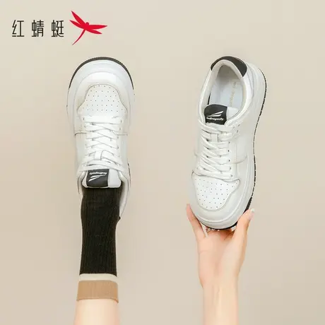 红蜻蜓小白鞋女款2023秋冬新款女鞋百搭休闲运动平底板鞋女ins潮商品大图