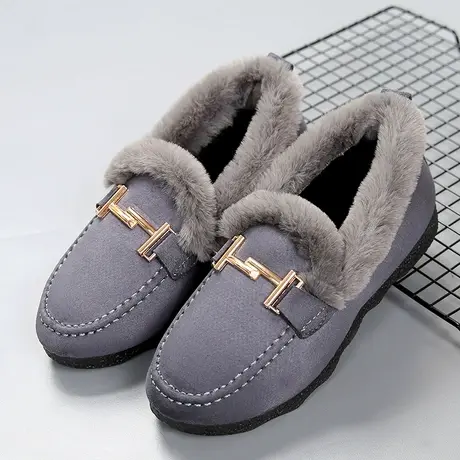 老北京棉拖妈妈拖鞋冬季女中年大码冬天老年人外穿的2023新款防滑商品大图