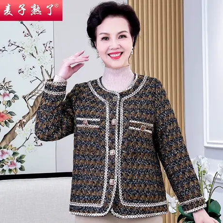 妈妈秋装气质小香风外套时尚衣服中老年女士上衣减龄女装40岁春秋商品大图