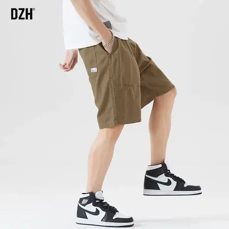 男生纯棉短裤夏季男夏季宽松运动五分裤ins潮沙滩裤百搭休闲中裤商品大图