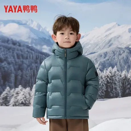 鸭鸭儿童羽绒服男童2025新款冬季加厚保暖鸭绒外套中大童冬装潮商品大图