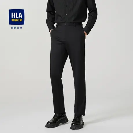 HLA/海澜之家时尚休闲裤23秋季新简约舒适弹力柔软亲肤修身长裤男商品大图