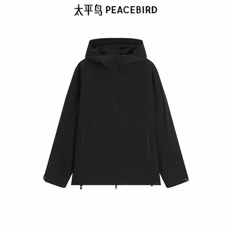 【商场同款】太平鸟男装户外连帽夹克春季新款徒步外套B1BCF1415商品大图