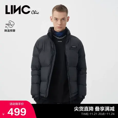 LINCCHIC金羽杰羽绒服男科技锁温鹅绒面包短款羽绒服男N22801501N商品大图