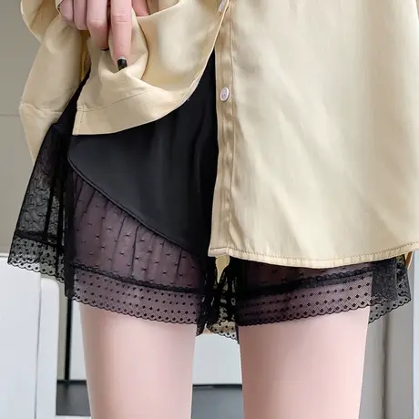 安全裤女防走光夏天薄款JK可爱保险蕾丝lolita花边白色仙女裙摆商品大图